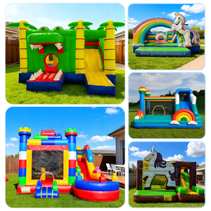 बच्चों के पार्टी के लिए बड़े आउटडोर इंफ्लेटेबल वाटर स्लाइड प्लेग्राउंड स्विमिंग पूल स्लाइड - Product Image 5