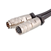Cable AISG RET de comunicación y control, personalizado, impermeable, de 3, 4, 5, 6, 8, 9 pines, con montaje M16, macho y hembra, de extremo simple o doble