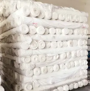 Giá Rẻ Giá Nhà Máy Cung Cấp 100% Polyester Sợi Nhỏ Nguyên Liệu Vải Tẩy Trắng Cho Bộ Đồ Giường In Ấn/Nhuộm