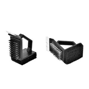 Fabricant en stock 3-en-1 Brosse <span class=keywords><strong>de</strong></span> <span class=keywords><strong>nettoyage</strong></span> <span class=keywords><strong>de</strong></span> gril <span class=keywords><strong>de</strong></span> barbecue à angle droit Brosse et <span class=keywords><strong>filet</strong></span> pour outils métalliques multifonctionnels - Product Image 5