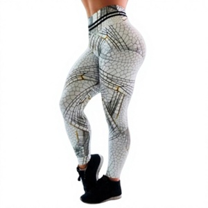 Leggings de Yoga Personalizados para Mujer, de Alta Calidad, con Logotipo Personalizado, Cintura con Estampado Digital, Poliéster, Cintura Alta, Ropa Deportiva - Product Image 3