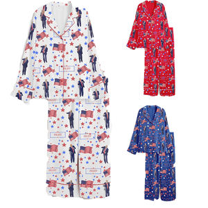 Conjuntos <span class=keywords><strong>a</strong></span> juego de <span class=keywords><strong>Navidad</strong></span> familiar Trump 47th Fight <span class=keywords><strong>Pijamas</strong></span> de <span class=keywords><strong>mujer</strong></span> Trump Conjunto de pijama de manga larga Trump Conjuntos de <span class=keywords><strong>pijamas</strong></span> de baile de Trump - Product Image 1