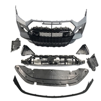 Pour Audi A7/S7, mise à niveau vers un style RS7, calandre de pare-chocs avant avec lèvre avant, 2019-2020, matériau ABS, ajustement OEM