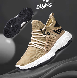 Zapatillas deportivas de malla para hombre, zapatos informales, transpirables, ligeros, de verano, a la moda, color blanco - Product Image 5