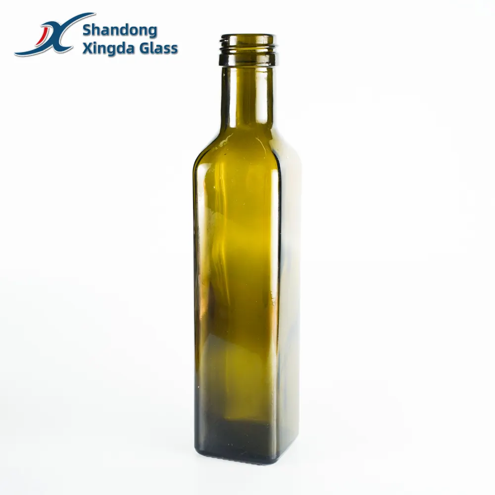 Free Sample Food Grade100ml 250ml 500ml Empty Round Glass Olive Oil Bottles