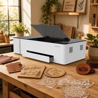 Graveur laser CO2 60W, machine de gravure laser de bureau 500x300mm avec caméra 4K et mise au point automatique pour le bois, le cuir et l'acrylique