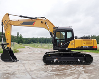 Pelle polyvalente SY215C idéale pour la construction d'autoroutes et de ponts