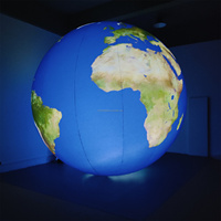 2m 3M 4m Bola de tierra inflable personalizada PVC Luces LED Fiesta temática espacial Globo De Luna inflable al aire libre Planeta inflable