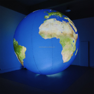 2m 3m 4m palla di terra gonfiabile su misura PVC luci LED spazio-tema festa all'aperto gonfiabile della terra pallone gonfiabile della luna pianeta gonfiabile - Product Image 5