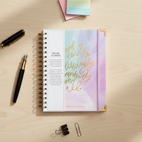 Journal de prière chrétien inspiré de la grâce, avec logo et impression personnalisés, couverture rigide, pour femmes et jeunes filles