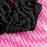 Cheveux au Crochet Pré-Bouclés 18 Pouces Déesse River Locs 48 Brins, Faux Locs Synthétiques avec Boucles aux Extrémités Style Bohème, T30#
