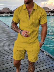<span class=keywords><strong>Grande</strong></span> quantité de chemises à manches courtes zippées pour hommes, broderie personnalisée de la marque, t-shirts à manches longues en coton doux et tendance - Product Image 3