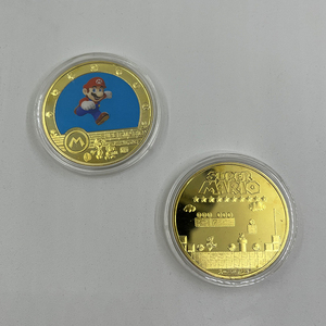 5 designs <span class=keywords><strong>jeu</strong></span> super Mario <span class=keywords><strong>Luigi</strong></span> anime collection bloc pièce 24k plaqué or pièce - Product Image 3