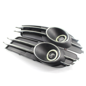 New Audi A6 C7 Fog <b>Light</b> Kit ABS Material Angel Eye Lens Lower Grille Mesh 2012-2015 LED <b>Driving</b> <b>Lights</b> Retrofit Upgrade - Product Image 2