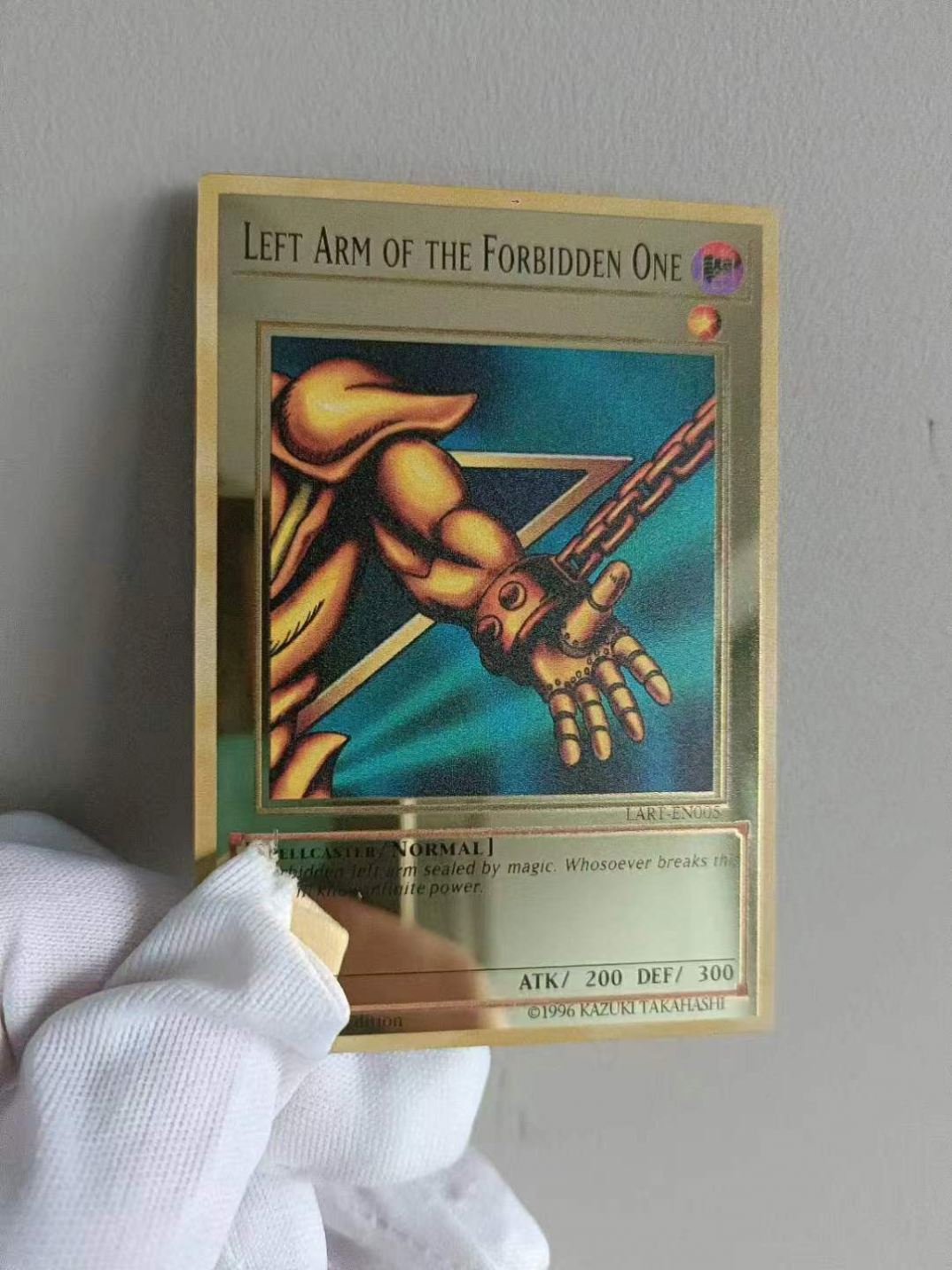 Custom Stainless Steel Metal Gold Yugioh Cards
