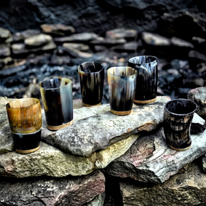 Coupe à boire artisanale en corne de buffle polie, style viking, toucher réel, rustique, tasse à bière médiévale par WONDER OVERSEAS - Product Image 1