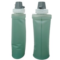 Bouteille souple pour l'eau 600 ml, gourde pour sacs d'hydratation, gourde pliable réutilisable en TPU pour la randonnée, le cyclisme, l'escalade