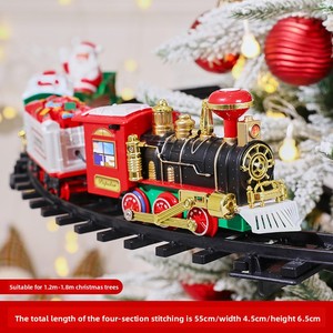 <span class=keywords><strong>Train</strong></span> <span class=keywords><strong>de</strong></span> <span class=keywords><strong>Noël</strong></span> électrique pour enfants, ornement <span class=keywords><strong>de</strong></span> dessin animé, voiture suspendue sur rail pour décorations <span class=keywords><strong>de</strong></span> sapin <span class=keywords><strong>de</strong></span> <span class=keywords><strong>Noël</strong></span> à la maison pour la saison des fêtes - Product Image 6