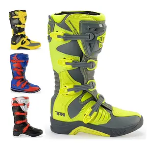 Zapatos de motocross de alta calidad, botas de campo a través para motocicleta