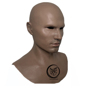 Masques en silicone réalistes fabriqués à la main en usine, haute simulation, couvre-chefs masculins, pour films, cosplay, fêtes, Halloween, masques faciaux ultra-réalistes - Product Image 1