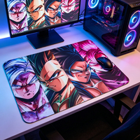 Tapis de souris de jeu Super Saiyan Family 20*24*0.3CM, accessoires informatiques, base en caoutchouc antidérapante, pour le bureau et la maison