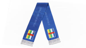 RÉPUBLIQUE CENTRAFRICAINE Drapeau Écharpe En Gros Personnalisé Football Applaudissements Produits Fans Drapeau National Écharpe Gland Foulards Châle - Product Image 2