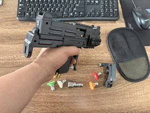 Pistolet à Eau de <span class=keywords><strong>Lavage</strong></span> de Voiture Jouet, Imitation Mitraillette et Fusil Automatique, Pression 3/8 pour <span class=keywords><strong>Lavage</strong></span> Auto, avec 4 Buses et Gants - Product Image 4