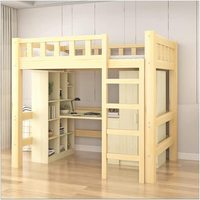 Meubles de chambre à coucher, lit combiné avec placard, dortoir étudiant avec bureau, lit superposé haut et bas en bois massif pour enfants, lit double