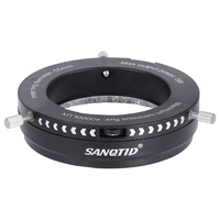 SANQTID 55mm Polarized Ring Light Source LED Microscope Lamp Led Ring Light for Microscope