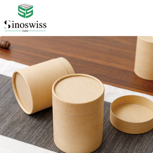 Hộp Tròn Giấy Kraft Hình Trụ Thùng Carton Thân Thiện Với Môi Trường Tùy Chỉnh Hộp Các Tông Thủ Công Rỗng Có Thể Phân Hủy Sinh Học Ống Đóng Gói - Product Image 3