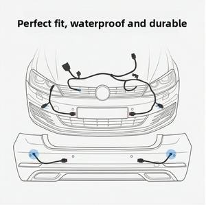Arnés de Cableado de Radar Automotriz Personalizado de 3 y 6 Pines, Ensamblaje 61129200024, Compatible con BMW - Product Image 3