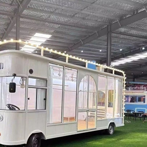 Customization Fashion Multifunctional Outdoor Dining Car Ice Breakfast Stall Commercial Mobile 0130 Multifunctional Dining Car O - Product Image 1