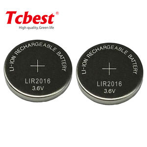 LIR2016 <span class=keywords><strong>3</strong></span>,7 V 20mAh zylindrische Lithium-Ionen-Knopf batterie für tragbare Elektronik - Product Image 3