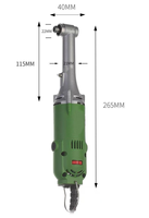 Meuleuse d'angle électrique mini haute puissance 550W à 90 degrés, pour le nettoyage de joints de carrelage, le polissage et le meulage de pierre
