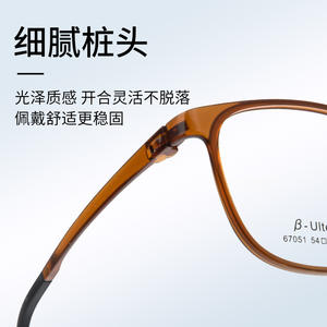 Montura de Gafas Redondas Beta Ultem 67051 de 54 mm, Ligeras, Unisex, Montura Completa Óptica, Hechas en Danyang - Product Image 2