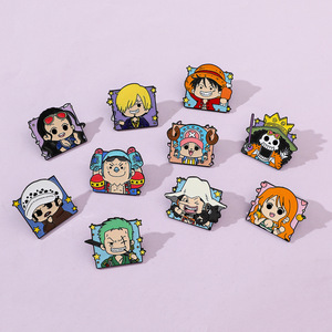 Grosir kartun kualitas tinggi satu bagian logam Enamel keras lencana Fashion Jersey dekorasi bros pin kerah untuk pakaian - Product Image 4
