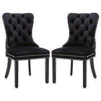 Mobilier de maison européen et américain Chaises de salle à manger confortables, élégantes et sophistiquées Chaises de salle à manger de luxe modernes avec anneau en fer