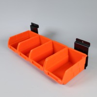 Boîte de rangement rectangulaire pliable en fer flexible de 40,6 cm avec capacité de 5 kg pour l'organisation des outils et l'utilisation en garage