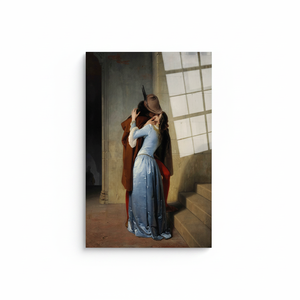 Francesco Hayez The Kiss Glass <b>Wall</b> Art Printed <b>Canvas</b> Decor,TEMPERED GLASS ART - Product Image 2