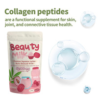 Capsules de collagène au lait de litchi japonais Xinde Gold Coast en gros pour adultes – Améliore l'éclat et le blanchiment de la peau