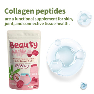 Capsules de collagène au <span class=keywords><strong>lait</strong></span> de litchi japonais Xinde Gold Coast en gros pour adultes – Améliore l'éclat et le blanchiment de la peau - Product Image 2