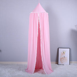 Letto a baldacchino letto <span class=keywords><strong>tenda</strong></span> zanzariera <span class=keywords><strong>tenda</strong></span> da letto crêpe nordico camera dei bambini capelli palla <span class=keywords><strong>tenda</strong></span> decorazione pizzo - Product Image 6