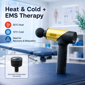 Pistolet de massage EMS portatif personnalisé chaud/froid à percussion profonde pour thérapeutes, idéal pour la récupération musculaire sportive professionnelle - Product Image 3