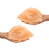 Coussinets de poitrine autocollants en silicone liquide, forme goutte personnalisée, épaississants, invisibles, imperméables, sans couture, pour soutien-gorge 3/4