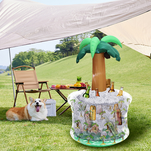 Tùy chỉnh PVC Inflatable bia ngoài trời <span class=keywords><strong>Ice</strong></span> <span class=keywords><strong>Cooler</strong></span> hộp dừa cây hình dạng uống mát cho Đảng Inflatable Xô đá - Product Image 5