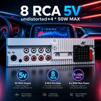 Lecteur audio de voiture 1 DIN DSP TFT en gros, 8 RCA 31EQ pour amplificateur, haut-parleur et projets de mise à niveau de la scène sonore