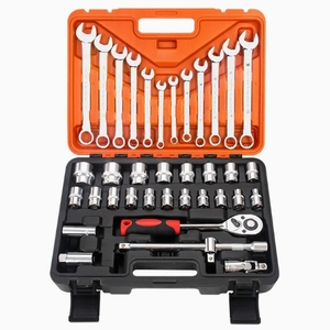 Behappy Bộ dụng cụ sửa chữa ô tô thông dụng 37 món Cờ lê tháo nhanh dụng cụ xe tiện dụng làm bằng thép - Product Image 6