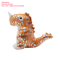 Chaude Mignon En Peluche Porte-clés Dragon Coloré Animal En Peluche Dinosaure Jouet Personnalisé Doux Keying Dragon Volant Enfants Cadeaux Sac Décoration