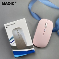 Ratón Inalámbrico Ultrafino de 2.4GHz al por Mayor, Compatible con Laptop, Windows, Mac, Android, MAC, PC, Computadora