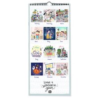 Calendrier mural 2027 personnalisé par le fabricant, impression couleur, reliure intégrale, thème Célébrations